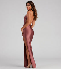 Michelle High-Slit Formal Dress