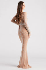 Jennie Formal Rhinestone Long Dress