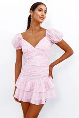 Cute Gaze Dress Pink