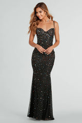 Shannon Formal Gemstone Mermaid Long Dress