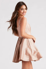 Lydia Taffeta Skater Party Dress