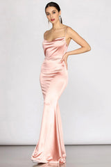 Nahla Formal Satin Mermaid Dress