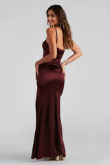 High-Slit Mermaid Dress