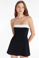 Kerry Arrived In Style Strapless Knit Mini Dress