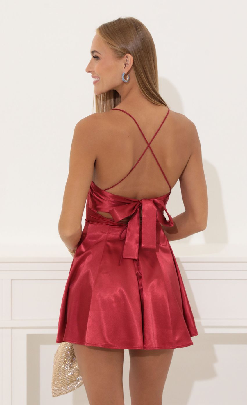 A-Line Dress in Red