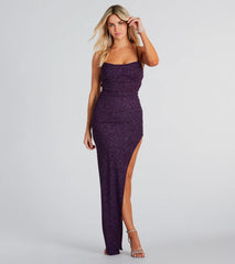 Gloria Formal Glitter Long Dress