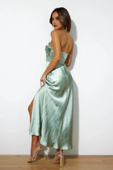 Keeping It Real Maxi Dress Sage Green