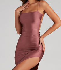 Michelle High-Slit Formal Dress