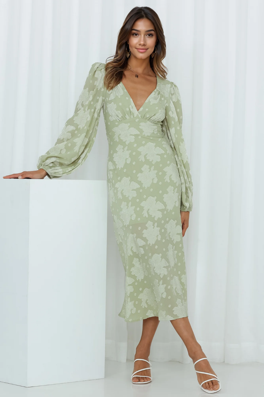 Beyond The Limit Maxi Dress Green