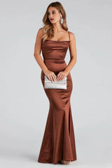 Nahla Formal Satin Mermaid Dress