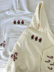 Pearl Grey Gingerbread Recipe Christmas Embroider Hoodie