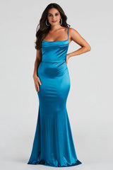 Nahla Formal Satin Mermaid Dress