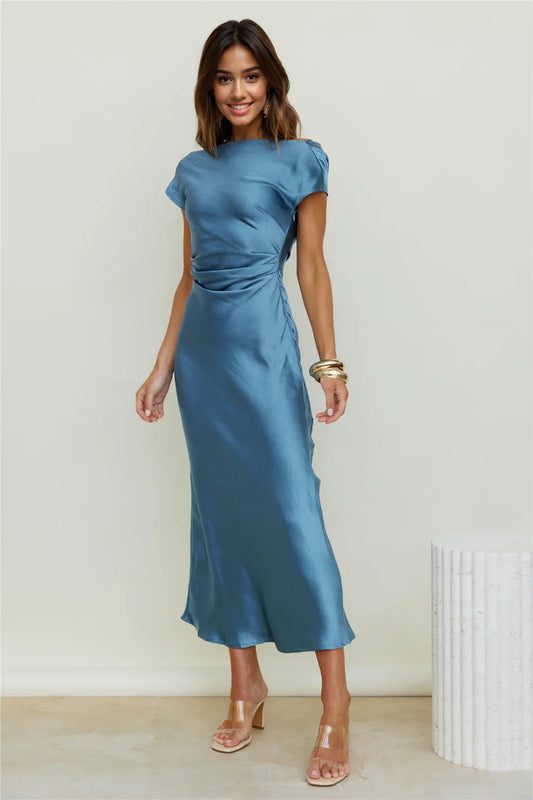 Maxi Dress - Steel Blue