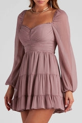 Effortless Muse Chiffon Skater Dress