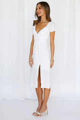 Stunning Stella Midi Dress White