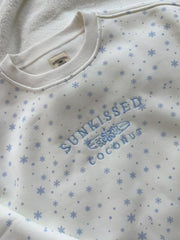 Snowflake Sunkissedcoconut Embroider Sweatshirt