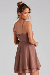 Flutter Away Layered Skater Dress