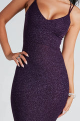 Rachel Formal Glitter Lace-Up Dress