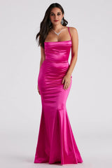 Nahla Formal Satin Mermaid Dress