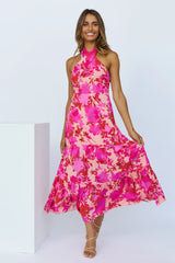 Love Loop Midi Dress Fuchsia