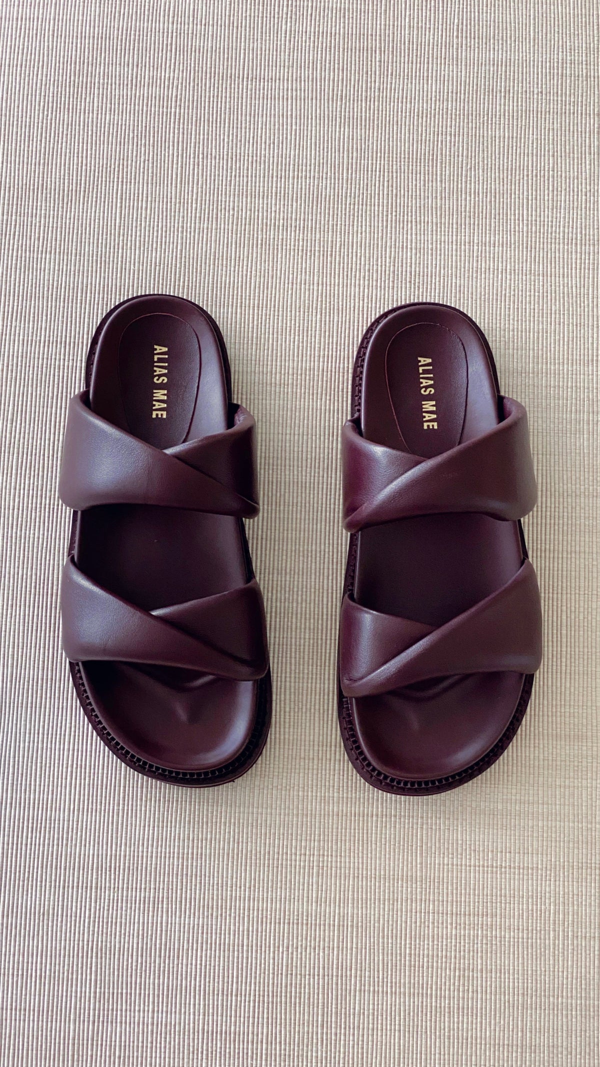 Alias Mae Paris Slide - Plum Leather