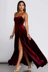 Lace Up Evening Gown