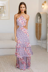 Sweet Sylvan Halter Maxi Dress Floral