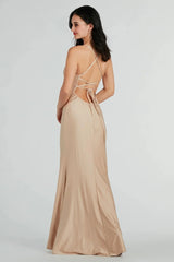 Quincy A-Line High Slit Formal Dress