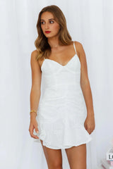 Ivory Lights Dress White