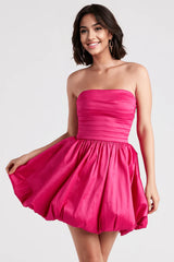 Susie Strapless Skater Bubble Hem Dress