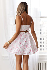 Flower Over Me Dress White