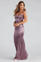 Formal Satin Mermaid Dress