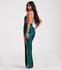 Michelle High-Slit Formal Dress