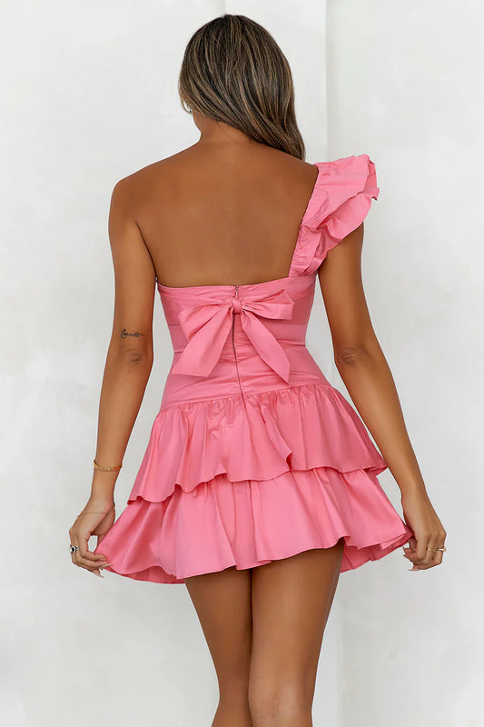 Ruffled Out Dress Pink