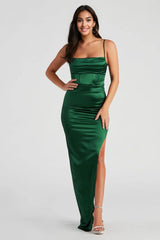 Carmella High Slit Corset Dress