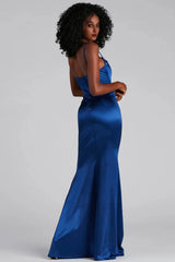 Nahla Formal Satin Mermaid Dress