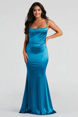 Formal Satin Mermaid Dress