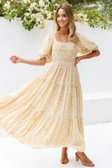 Bird Set Free Maxi Dress Yellow