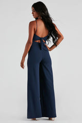 Sleek And Stylish Crepe Jumpsuit