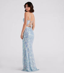 Gabrielle Formal Sequin Long Dress