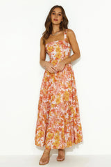 Heated Sun Maxi Dress Orange