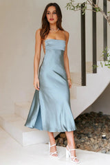 No Advice Midi Dress Blue