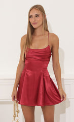 A-Line Dress in Red