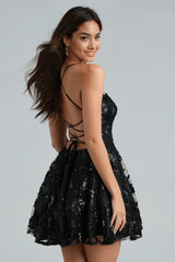 Joanna Sequin Lace Party Dress