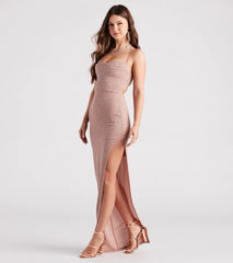 Gloria Formal Glitter Long Dress