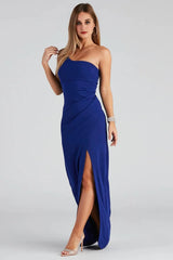 Iris One-Shoulder Crepe Dress