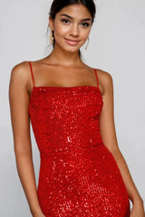 Fatima Sequin Cowl Neck Bodycon Formal Dress