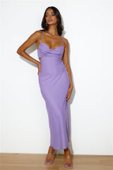 Fancy Brunch Date Maxi Dress Purple