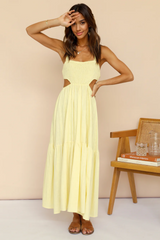 Blink Twice Maxi Dress Yellow