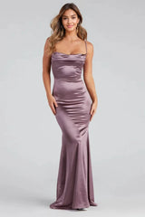 Formal Satin Mermaid Dress